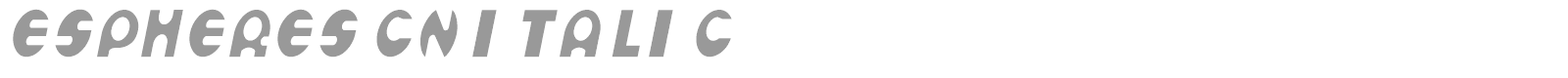 Espheres Cn Italic font preview
